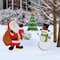 Glitzhome® 2ft. Metal Santa, Snowman & Tree Yard Stake Set